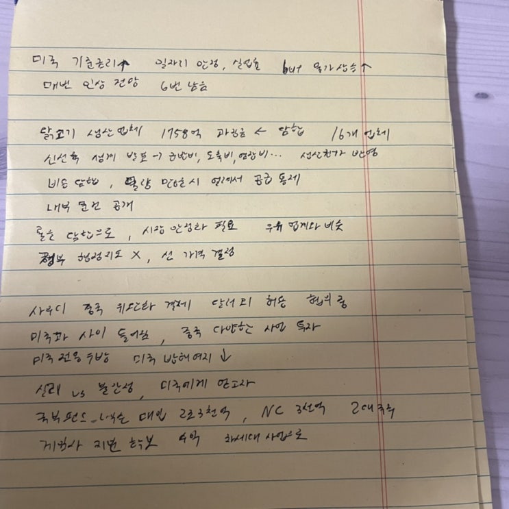  [시사분석] 미국 기준금리 인상, 닭고기 생산업체 담합, 사우디 중국 위완화 결제