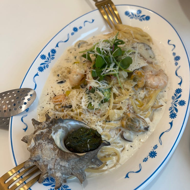 제주 인제 맛집 제주 키친테왁 맛있는 뿔소라가 들어간 파스타 제주 인제 맛집 제주 키친테왁 맛있는 뿔소라가 들어간 파스타