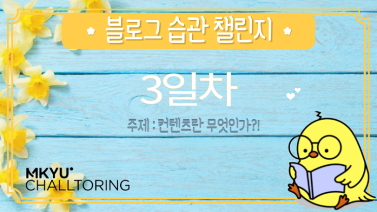  블로그 습관 챌린지 3일차 - 컨텐츠란 무엇인가? (줌요약)