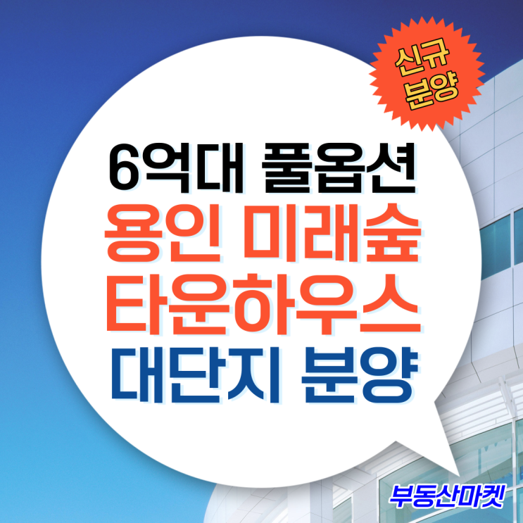  초기 부담 적은 풀옵션 6억대용인타운하우스 고림동 미래숲타운하우스 분양
