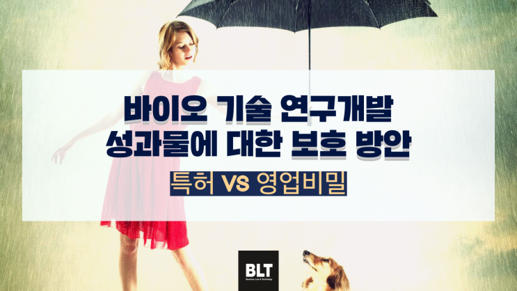  [박연수 변리사] 바이오 기술 연구개발 성과물에 대한 보호 방안 - 특허 vs 영업비밀