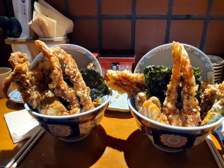  보정동맛집 고쿠텐 보정동카페거리점 한치텐동 장어텐동  수요미식회출연한곳