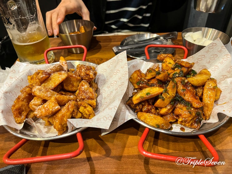  [맛집] 60계 치킨 고추치킨 간지치킨 반반 솔직 후기! 60계 치킨 마포점 방문 후기! (메뉴, 가격)