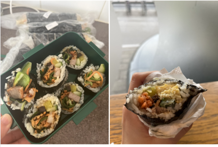  [영국워킹홀리데이] +188 김밥 (열린 김밥)