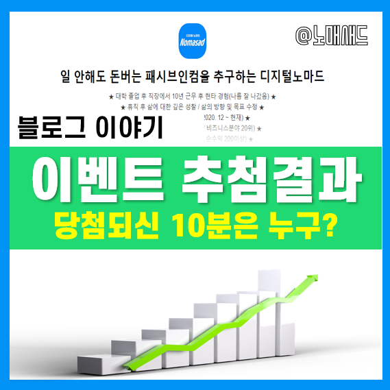 소소한 블로그이벤트 추첨 결과! - 인플팬 1만명 달성!