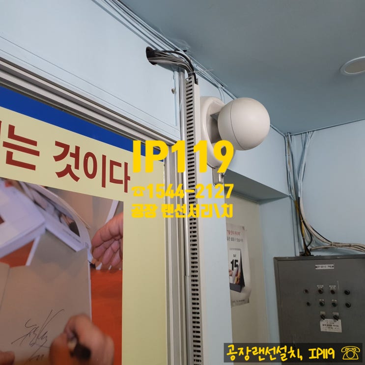 따끈따끈한 공장 랜선설치!