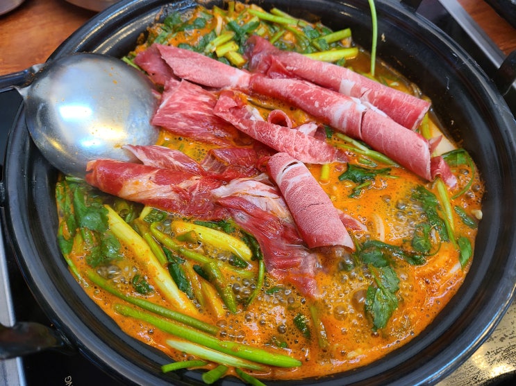  [등촌샤브칼국수 수유점] 수유 등촌샤브칼국수,버섯+소고기+칼국수+볶음밥,수유 맛집