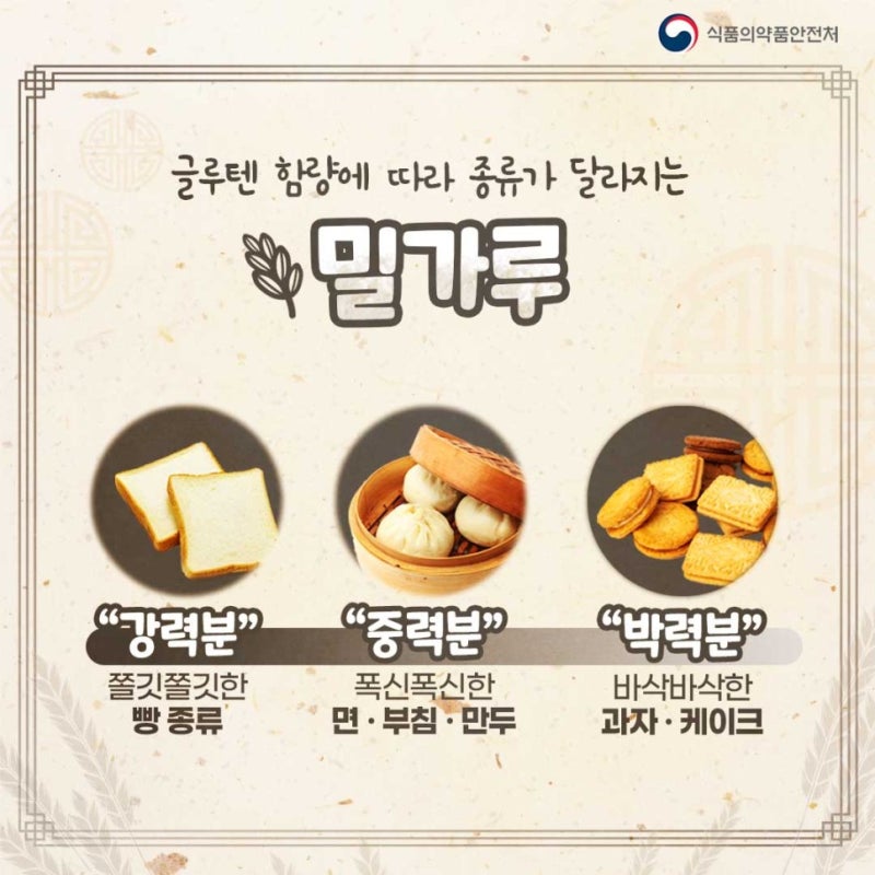 박력분 중력분 강력분 차이 무엇일까