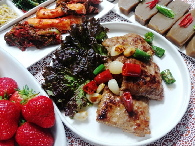  수제로 만든 한돈떡갈비 광주맛집맛단
