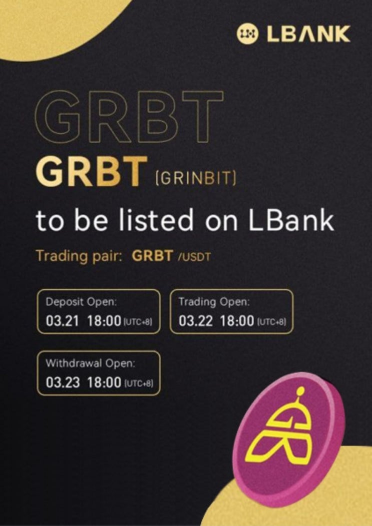  GRBT Token(그린빗) 엘뱅크 상장 소식