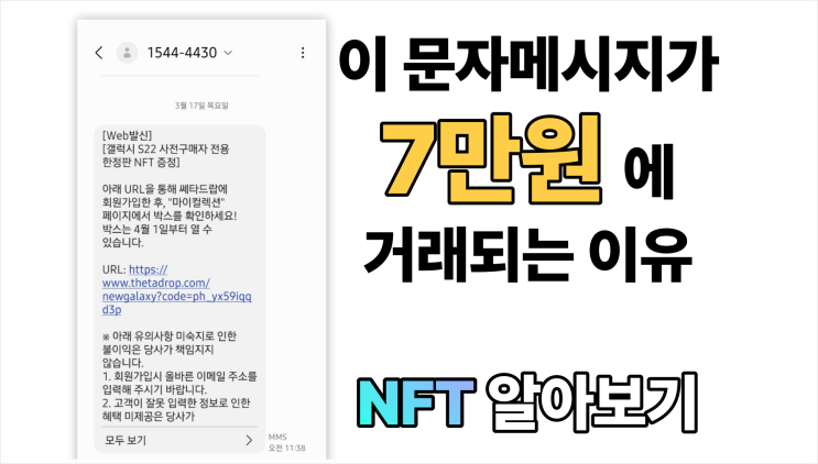  S22 NFT가 7만원에 거래되는 이유 (NFT 알아보기)