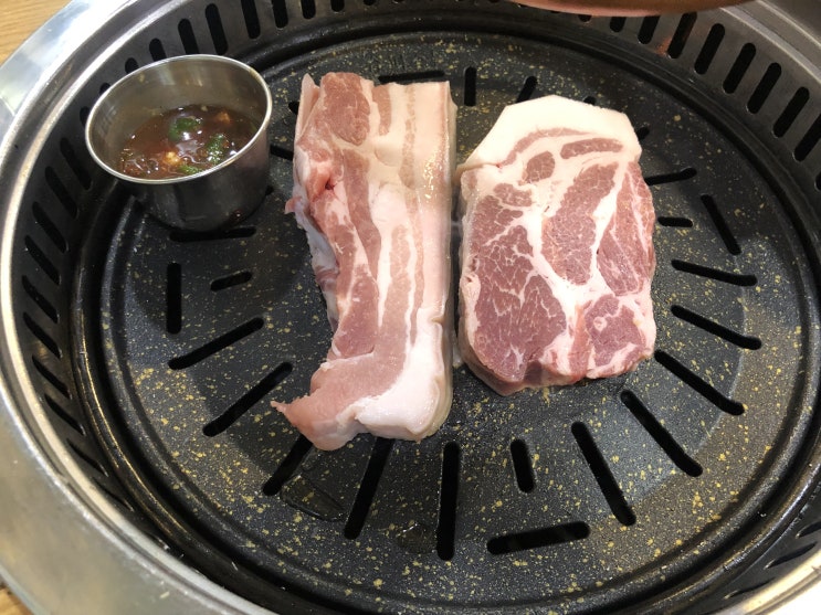  노원제주마을고기집에서의 식사