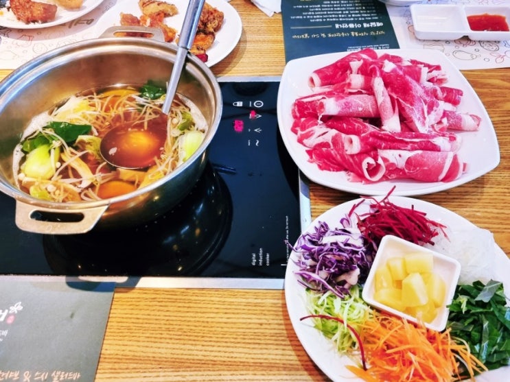  샐러드바와 즐기는 의정부 샤브샤브 맛집 예닮채 샤브샤브