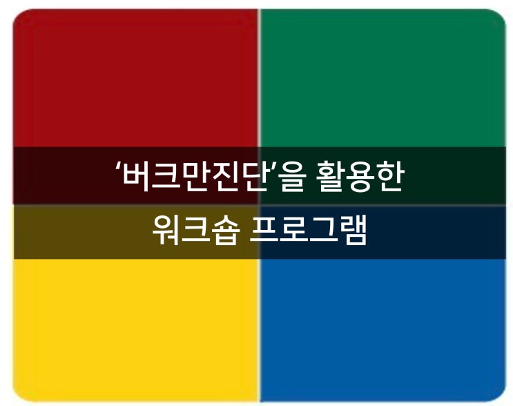  버크만 워크숍을 통한 셀프리더십 & 팀빌딩 강화 프로그램
