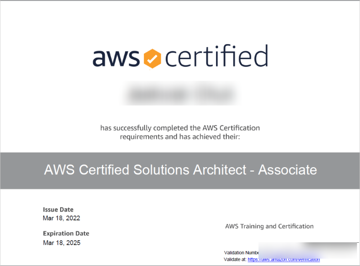  AWS Certified Solutions Architect Associate 합격 후기 +시험 준비 팁