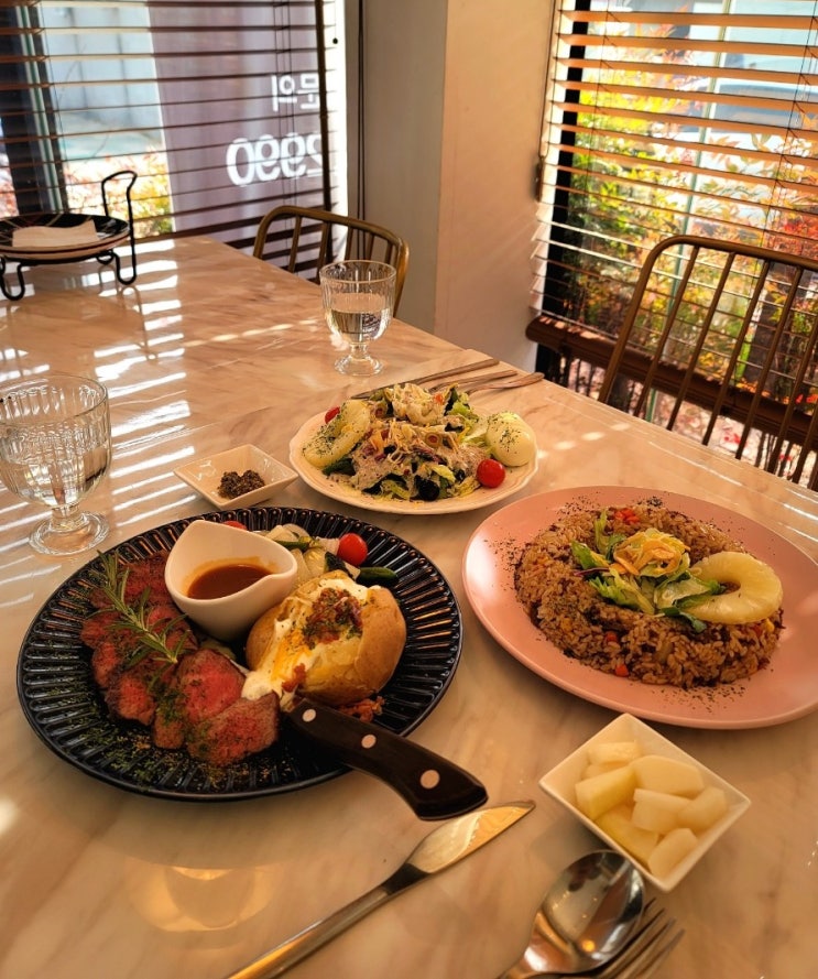  대구 감삼동 맛집, 마이야르(내당동 레스토랑, 수비드 스테이크, 필라프)