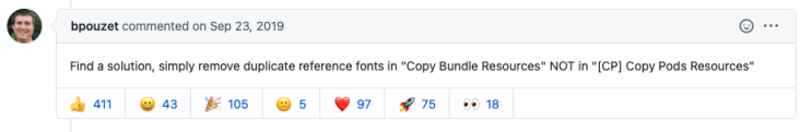  multiple commands produce react native vector icons 문제