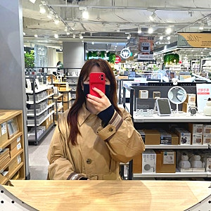 봄맞이 쇼핑 : 듀엘 트렌치 D213MSI006 후기/간절기 데일리룩 트렌치코트 추천