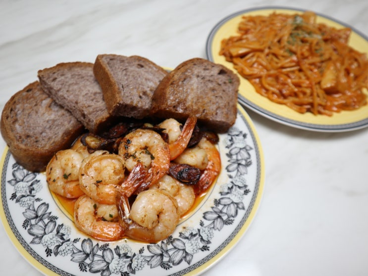  세종 반곡동 맛집 밀키트상점 세종반곡점 로제크림파스타 & 감바스