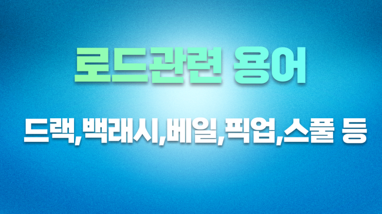  알고하는 재미 루어(바다,민물)낚시 용어 모음 및 내용 알아보기