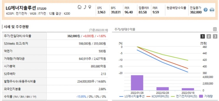LG에너지솔루션 - 기업분석 주가분석