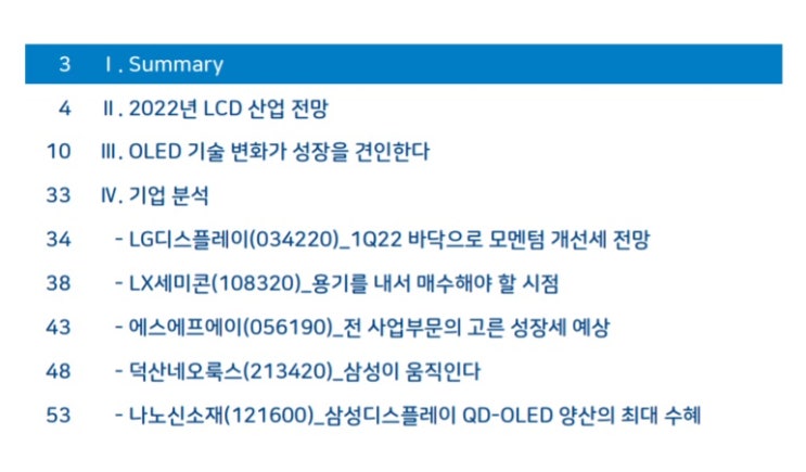 OLED 산업 전망 및 밸류 체인 소속 기업들 OLED 산업 전망 및 밸류 체인 소속 기업들