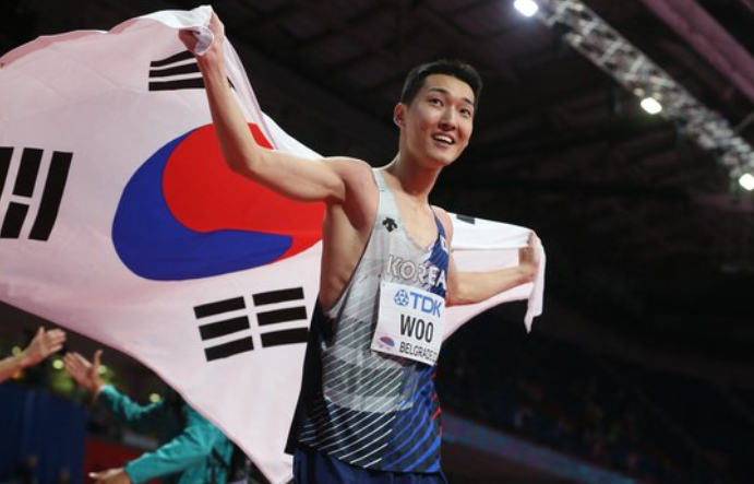  한국최초, 세계실내육상 높이뛰기 우승 '우상혁' 2m34기록