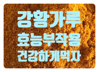  강황가루 효능 잘 먹는방법 부작용