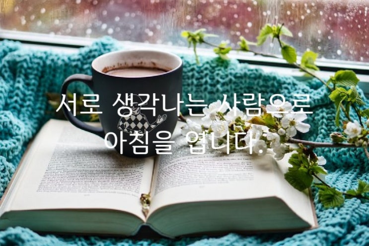  서로 생각나는 사람으로 아침을 엽니다.