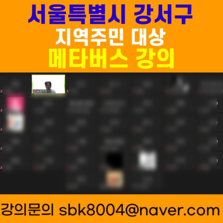 서울특별시 강서구 지역주민 대상 메타버스 강의 서울특별시 강서구 지역주민 대상 메타버스 강의