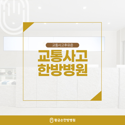  동래 교통사고 한방병원 치료 순서와 방법 대인접수번호 꼭!