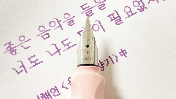  말이 필요 없지 (ft. 라미 사파리 F닙 만년필 실제 사용 영상)