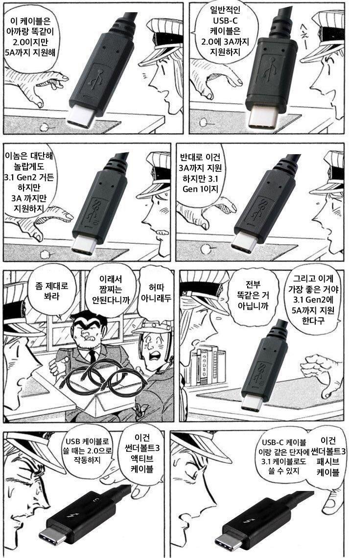  USB케이블 이름 변경 예정. 더 이상 말장난으로 고객을 속이지 맙시다.