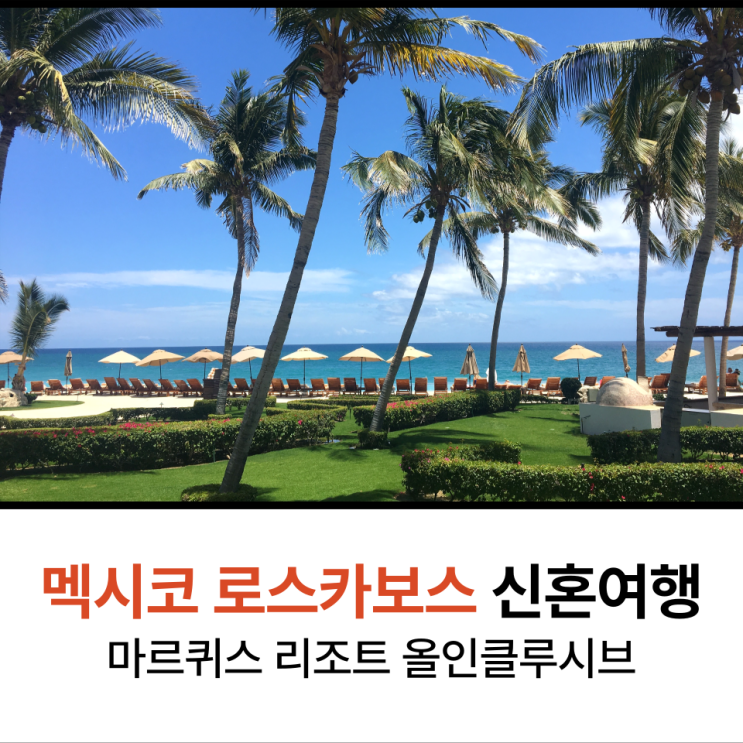  멕시코 신혼여행 로스카보스 2일차 마르퀴스 리조트 올인클루시브