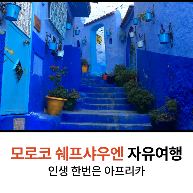  모로코 쉐프샤우엔 커플여행 떠나보자 1편
