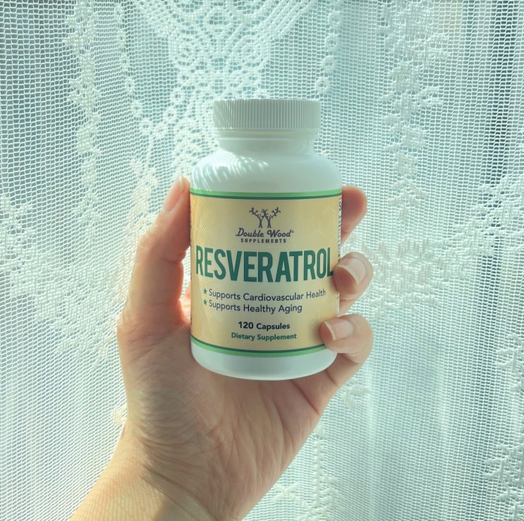  [더블우드] 해외직구 건강식품 추천 - 레스베라트롤(Resveratrol) 호장근 추출 500mg 캡슐