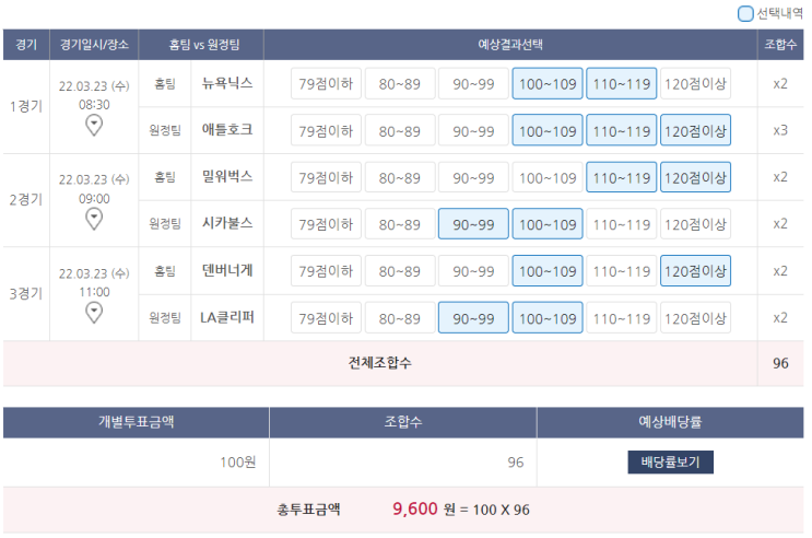  NBA 농구 토토 스페셜N 트리플 57회차 분석 기록용