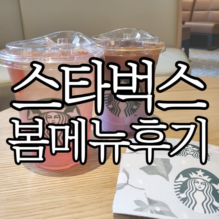  스타벅스 봄 시즌 음료 미드나잇 베르가못 콜드브루, 핑크 크리스탈 캐모마일 티 후기