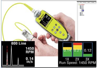  보급형 스펙트럼 진동계 TPI9080 (ISO진동평가+스펙트럼측정+데이타경향관리용)