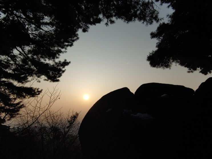 오늘 아침 설봉산(삼형제바위)에서 보는 해돋이 모습들