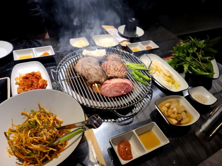  [울산]울산 공업탑 맛집/야외테라스에서 구워먹는 숙성 생목살 맛집! 유아목살!
