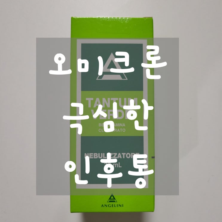  코로나19 오미크론 심한 인후통 ::탄툼베르데:: 솔직후기, 재택치료약팁