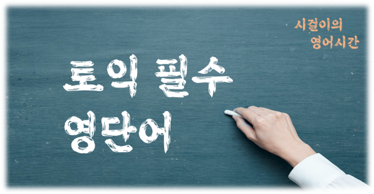  오늘의 영어공부 : 토익필수영단어모음