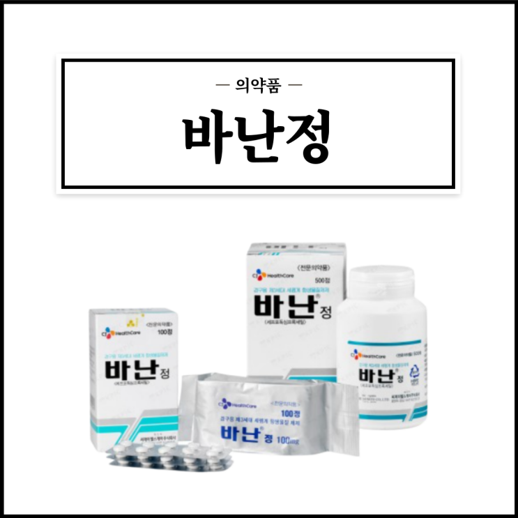 바난정, 효능효과/복용법/부작용/주의사항 등 간단정리