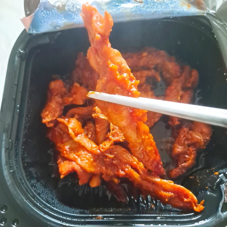  간편 냉동안주 한잔애 직화 닭목살구이 후기