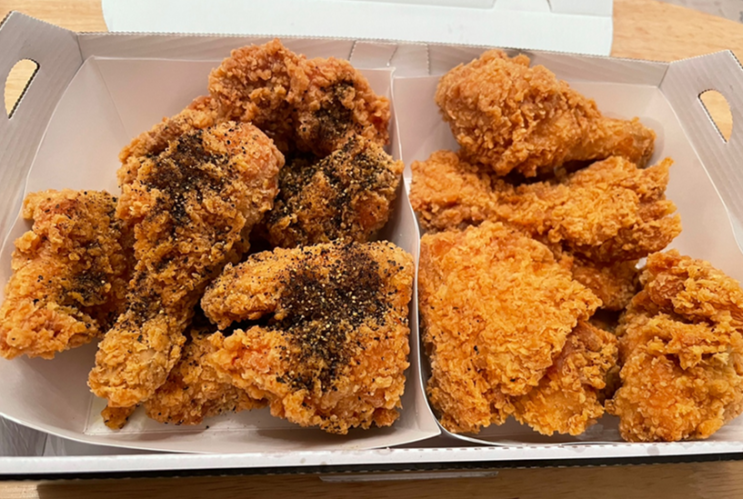  BBQ 메뉴 황금올리브 블랙페퍼 반반 치킨은 역시 치밥 리얼후기 (기프티콘/온라인 주문하기/메뉴변경)