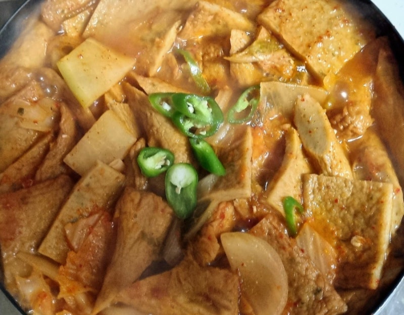 어묵김치찌개 오뎅김치찌개 만들기