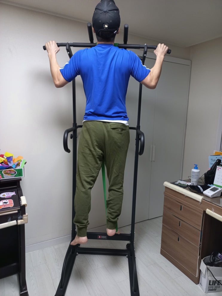  3040 남자 홈트레이닝 가정용 철봉 후기(풀업 밴드)