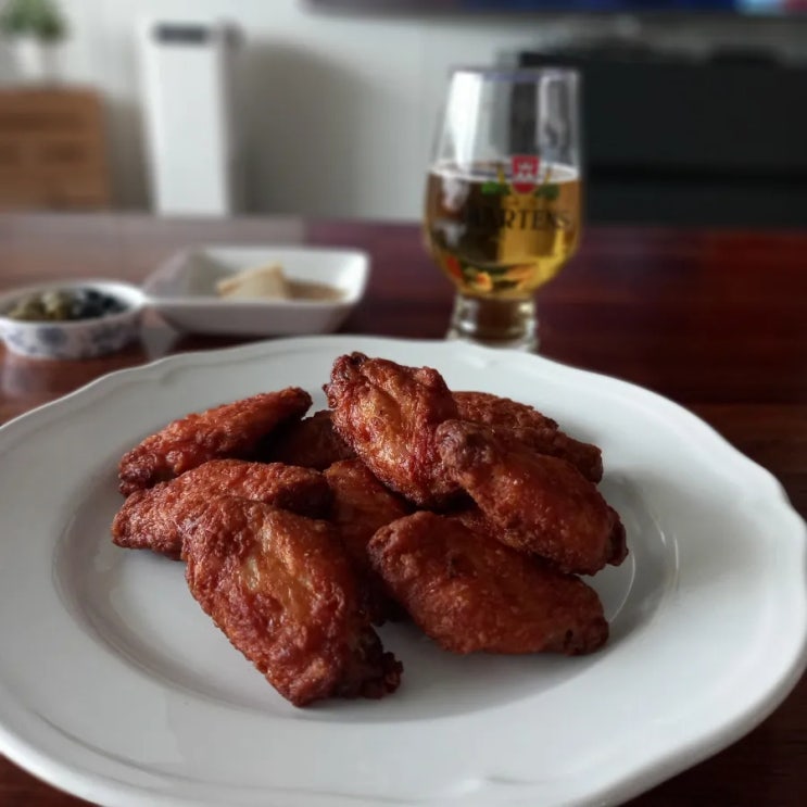  노브랜드 매콤한 치킨윙_에어프라이치킨 |에어프라이어 연기 제거 방법 (필립스 에어프라이어)