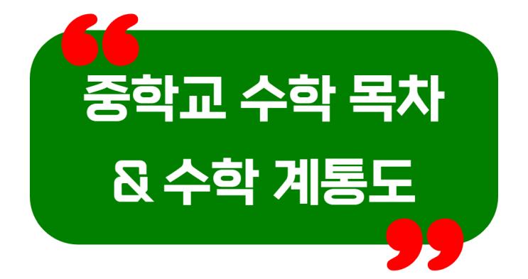  [수학목차]중학교 학년별 연계 / 중1, 중2, 중3